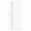 vidaXL Ensemble de meubles TV 4 pcs Blanc Bois d'ing&eacute;nierie