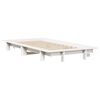 vidaXL Cadre de lit sans matelas blanc 100x200 cm bois de pin massif