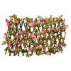 vidaXL Treillis de lierre artificiel extensible rose fonc&eacute; 180x30 cm