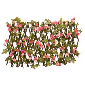 vidaXL Treillis de lierre artificiel extensible rose fonc&eacute; 180x30 cm