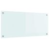 vidaXL Protection de cuisine Blanc 90 x 40 cm verre trempé