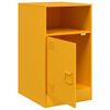 vidaXL Tables de chevet 2 pcs jaune moutarde 34,5x39x62 cm acier