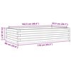 vidaXL Jardini&egrave;re 110x60x23 cm bois de pin massif