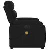 vidaXL Fauteuil inclinable de massage &eacute;lectrique Noir Tissu