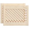 vidaXL Portes d'armoires en treillis 2 pcs 49,5x39,5 cm pin massif
