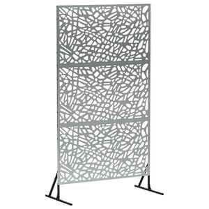 vidaXL &Eacute;cran de confidentialit&eacute; 100 x 50 x 180 cm Acier galvanis&eacute;