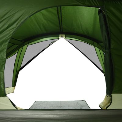 vidaXL Tente de camping de cabine 4 personnes vert imperméable