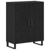 vidaXL Haut Armoire Ch&ecirc;ne noir 69,5 x 34 x 180 cm Bois d'ing&eacute;nierie