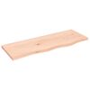 vidaXL Comptoir de salle de bain 80x30x2 cm bois massif non trait&eacute;