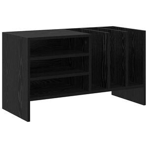 vidaXL Meuble &agrave; vinyles Ch&ecirc;ne noir 78,5 x 35 x 45 cm Bois d'ing&eacute;nierie