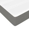 vidaXL Sommier &agrave; lattes de lit avec matelas Gris fonc&eacute; 200x200cm Tissu