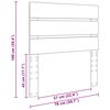 vidaXL T&ecirc;te de lit avec t&ecirc;te de lit Blanc 75 cm Bois d'ing&eacute;nierie