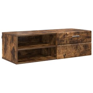 vidaXL Cabinet en Bois Ch&ecirc;ne fum&eacute; 100,5 x 39 x 30 cm Bois d'ing&eacute;nierie