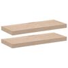 vidaXL &Eacute;tag&egrave;res flottantes 2 pcs 60x23,5x4 cm bois d'ing&eacute;nierie