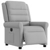 vidaXL Fauteuil inclinable &eacute;lectrique gris nuage tissu