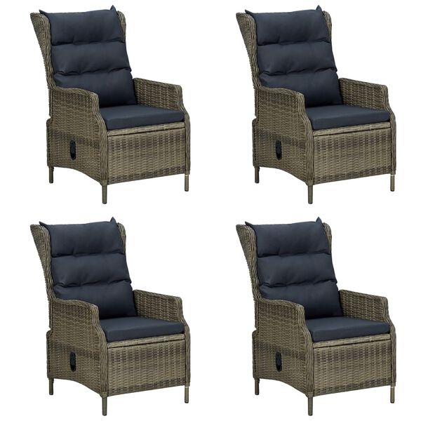 vidaXL Ensemble &agrave; manger de jardin 7 pcs Marron