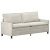vidaXL Canap&eacute; Cr&egrave;me 196 x 81 x 87,5 cm Velours