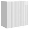 vidaXL Armoire Murale Blanc brillant 59 x 31 x 60 cm Bois d'ing&eacute;nierie