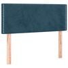 vidaXL T&ecirc;te de lit Bleu fonc&eacute; 100x5x78/88 cm Velours