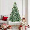 vidaXL Sapin de No&euml;l artificiel avec 300 LED Vert 180 cm PVC et Acier