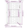 vidaXL Portail de jardin 100x125 cm en acier Corten, design carré