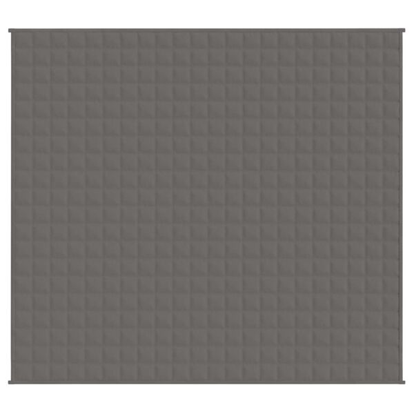 vidaXL Couverture lest&eacute;e Gris 200x230 cm 9 kg Tissu