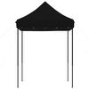 vidaXL Tente de r&eacute;ception pliable escamotable noir 200x200x306 cm