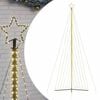 vidaXL Sapin de No&euml;l &agrave; LED 789 LED blanc chaud 476 cm