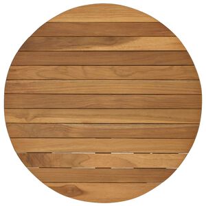 vidaXL Plateau de table &Oslash; 50 x 3,5 Rond Bois de teck massif Naturel