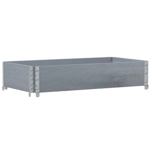 vidaXL Jardini&egrave;re gris 100x50 cm bois massif de pin