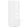 vidaXL Meuble TV mural Blanc brillant 40x34,5x100 cm