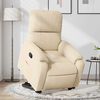 vidaXL Fauteuil inclinable crème tissu microfibre