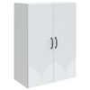 vidaXL Armoire Murale Blanc 66 x 34,5 x 90 cm Bois d'ing&eacute;nierie