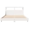 vidaXL Cadre de lit sans matelas blanc 120x190 cm bois de pin massif