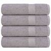 vidaXL Essuie-mains FROGN 4 pcs gris 50x100 cm 360 g/m&sup2;