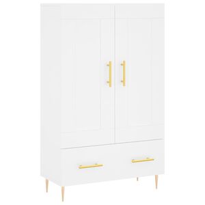 vidaXL Buffet haut blanc 69,5x31x115 cm bois d'ing&eacute;nierie