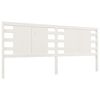 vidaXL T&ecirc;te de lit Blanc 206x4x100 cm Bois massif de pin