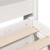 vidaXL Cadre de lit sans matelas blanc 100x200 cm bois de pin massif