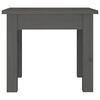 vidaXL Table basse Gris 35x35x30 cm Bois massif de pin