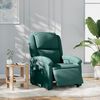vidaXL Fauteuil inclinable &eacute;lectrique Vert fonc&eacute; Tissu