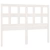 vidaXL T&ecirc;te de lit Blanc 165,5x4x100 cm Bois massif de pin
