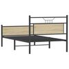 vidaXL Cadre de lit sans matelas ch&ecirc;ne sonoma 100x200 cm