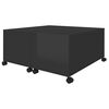 vidaXL Table basse noir brillant 75x75x38 cm bois d'ing&eacute;nierie