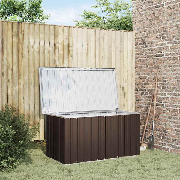 vidaXL Coffre de rangement de jardin Marron 129x67x65 cm