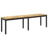 vidaXL Banc de jardin 161 x 35 x 45 cm Bois d'Acacia Massif