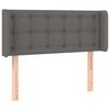 vidaXL T&ecirc;te de lit avec oreilles Gris 93x16x78/88 cm Similicuir