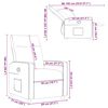 vidaXL Fauteuil inclinable Gris foncé 69 x 86 x 100 cm tissu