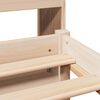 vidaXL Lit biblioth&egrave;que sans matelas 160x200 cm bois massif de pin