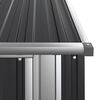 vidaXL Abri de jardin Anthracite 118,5x97x209,5 cm Acier galvanisé