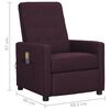 vidaXL Fauteuil de massage Violet Tissu
